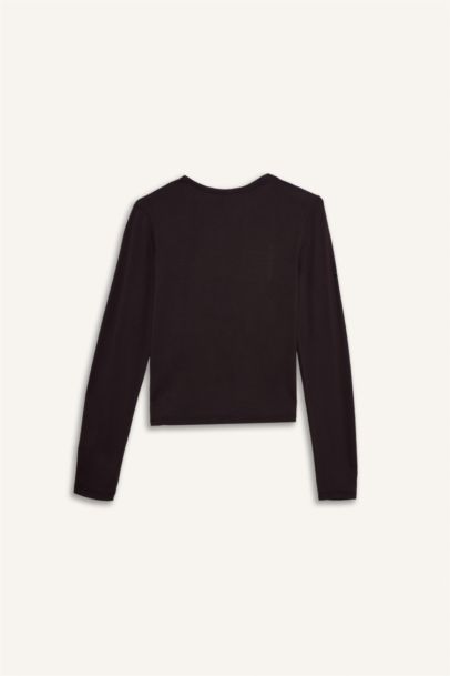 Crew Neck Long Sleeve Top