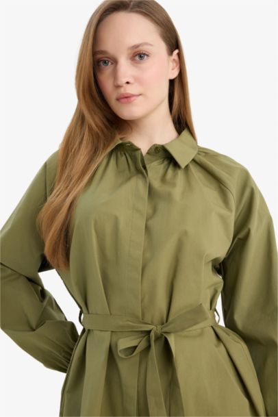 Relax Fit Poplin Long Sleeve Tunic