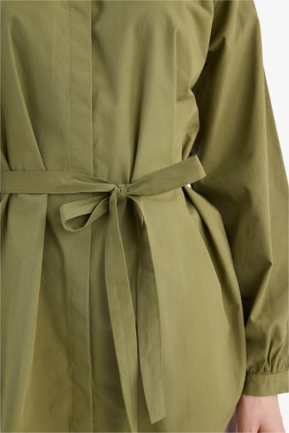 Relax Fit Poplin Long Sleeve Tunic