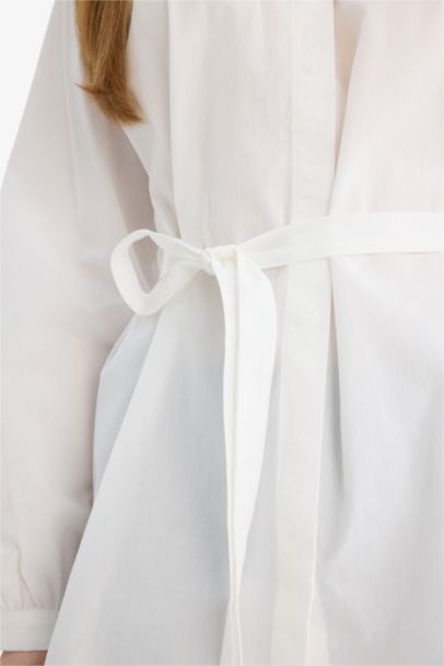 Relax Fit Poplin Long Sleeve Tunic