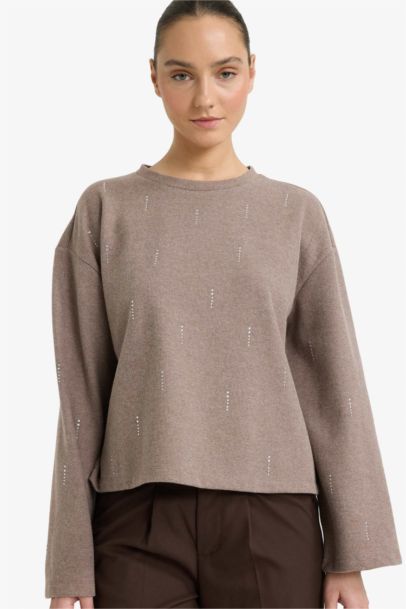 Relax Fit Crew Neck Long Sleeve T-Shirt