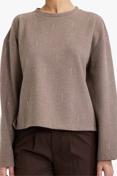 Relax Fit Crew Neck Long Sleeve T-Shirt