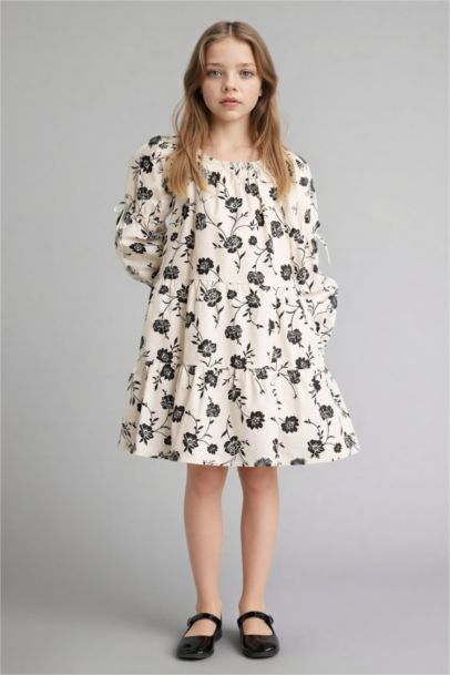 Girl Floral Cotton Dress