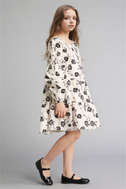 Girl Floral Cotton Dress