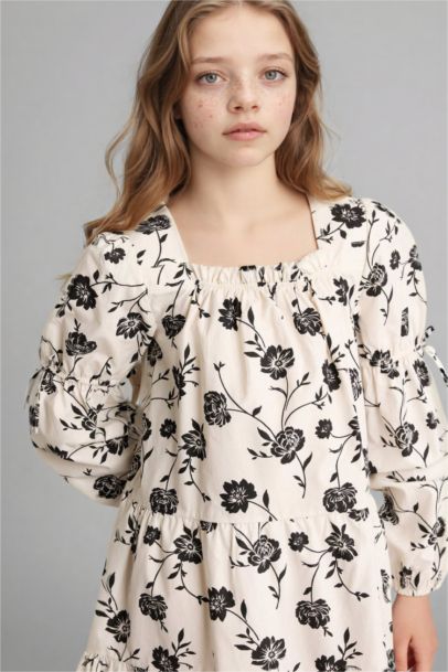 Girl Floral Cotton Dress