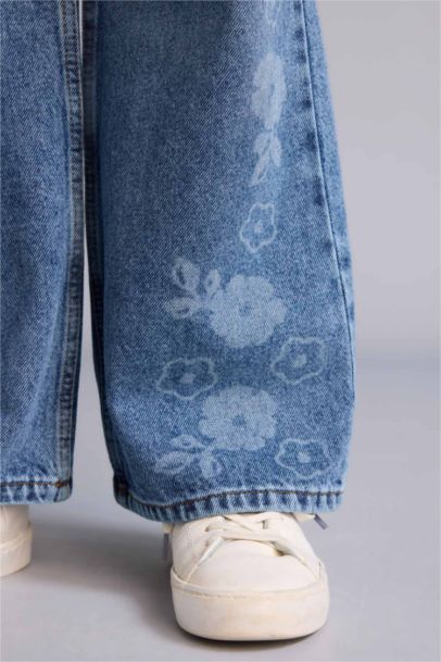 Jean large Coupe droite pour fille