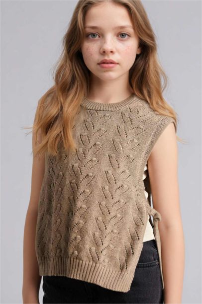 Ajurlu Süveter Kız Çocuk