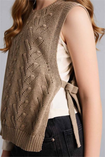 Ajurlu Süveter Kız Çocuk