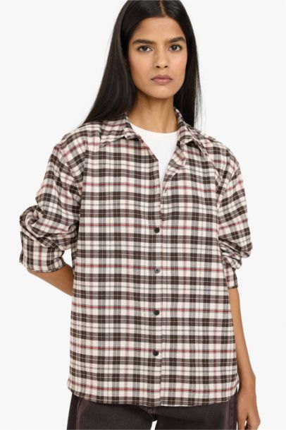 Oversize Plaid Flannel Shirt