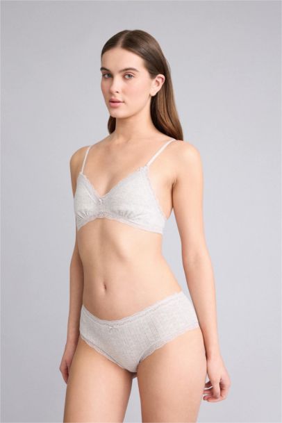 Lace Detail Removable Padded Underwired Bra