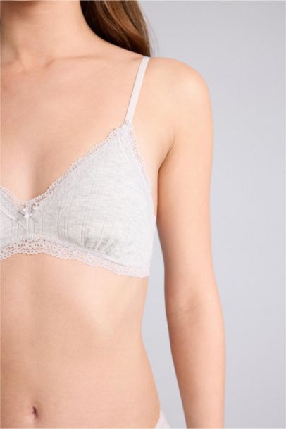 Lace Detail Removable Padded Underwired Bra