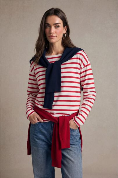 Relax Fit Boat Neck Premium Long Sleeve T-shirt