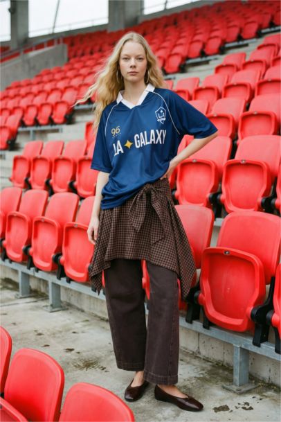 Asymmetric Plaid Flanel Normal Waist Midi Skirt