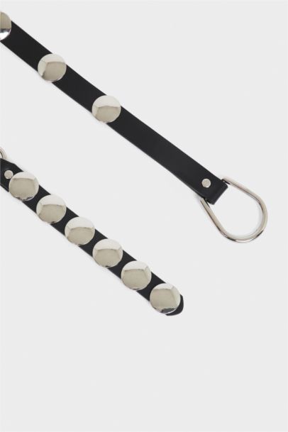 Kadın Oval Toka Suni Deri Günlük Kemer