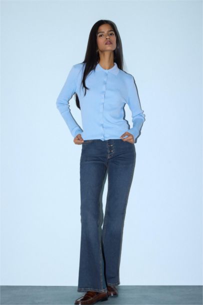 كارديجان تريكو سليم فيت بياقة بولو