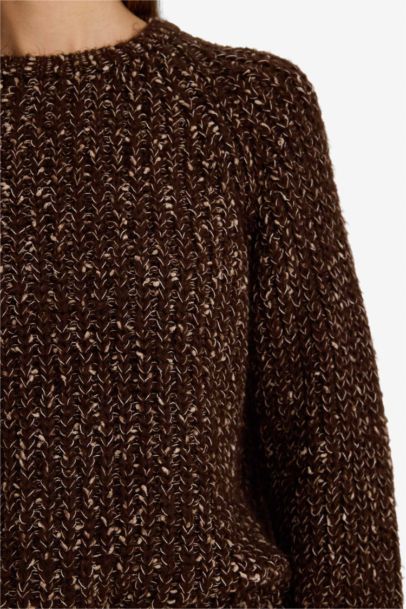 Oversize Fit Crew Neck Knitwear Pullover