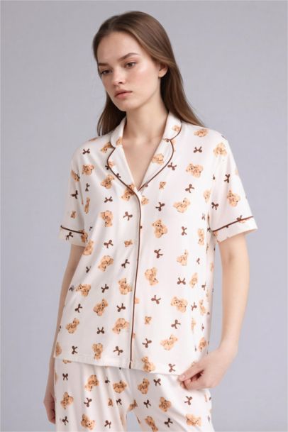 Softshell Ayıcıklı Pijama Takımı Üst Alt