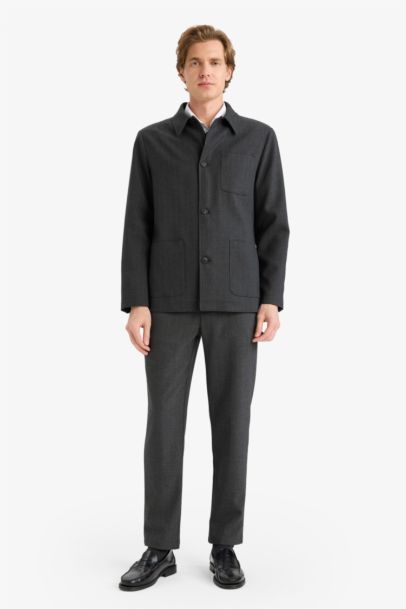 Regular Fıt Pamuk Astarlı Blazer Ceket