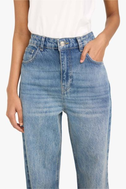 90's Wide Leg Yüksek Bel Jean Pantolon