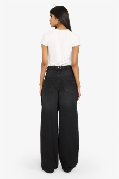 Baggy Fit High Waist Long Jeans