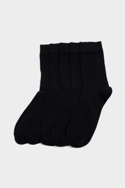 Erkek Dikişsiz 5'li Bambu Uzun Çorap