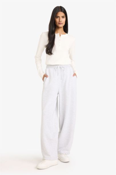 Balloon Fit Wide Leg Sweatpants