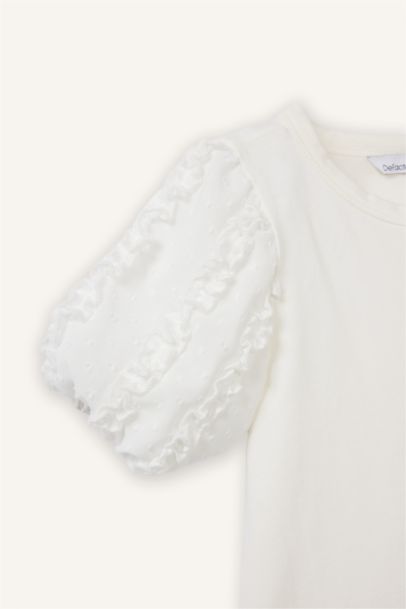 تيشيرت بيبي بناتي نص ردن بالون فيت