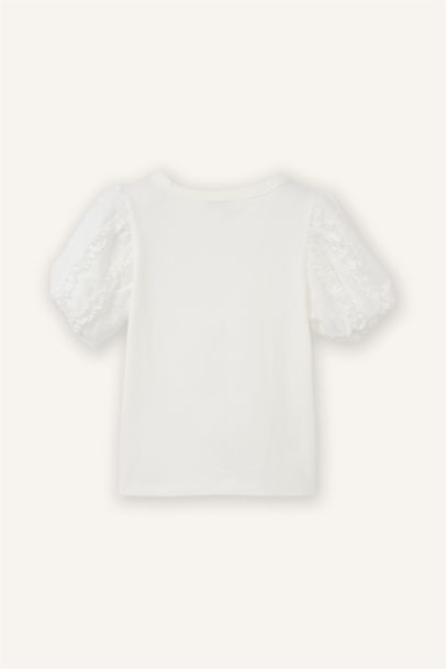 تيشيرت بيبي بناتي نص ردن بالون فيت