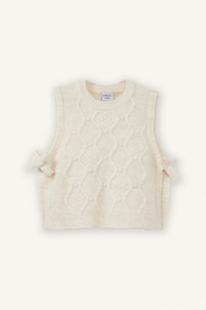 Baby Girl Crew Neck Cardigan