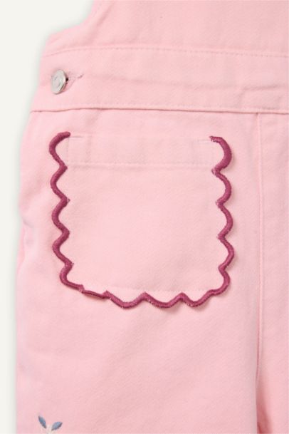 Twıll Nakış Detaylı Tulum Kız Bebek