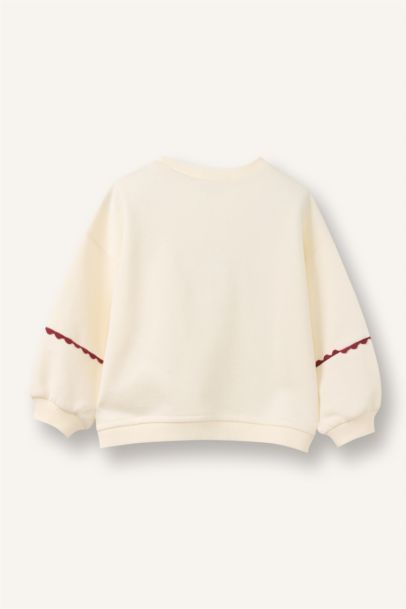 سويت شيرت بيبي بناتي فلورال اوفر سايز