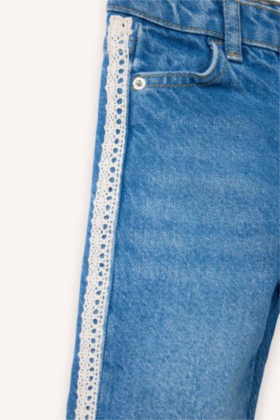 بنطرون جينز بناتي كولوت فيت