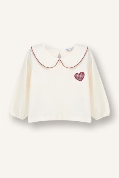 %100 Pamuklu Tişört Kız Bebek