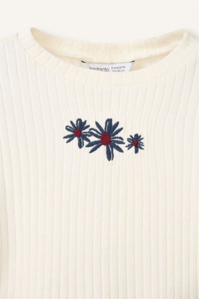 Floral Fitilli Kaşkorse 2'li Takım Kız Bebek