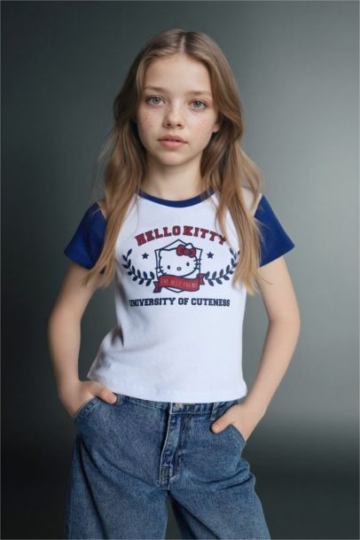 Hello Kıtty Fıtted Ribana Tişört Kız Çocuk