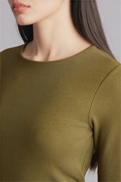 Slim Fit Crew Neck Basic Modal T-Shirt