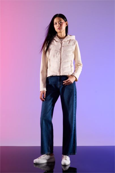 Windproof Regular Fit Puffer Jacket