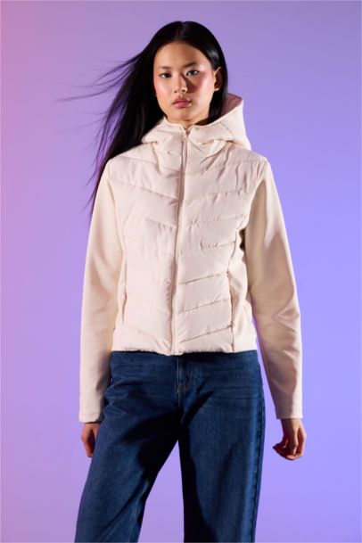 Windproof Regular Fit Puffer Jacket