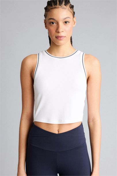 Standard Fit Ribana Crew Neck Tank Top