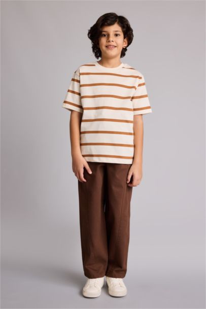 Dikiş Detaylı Gabardın Pantolon Erkek Çocuk