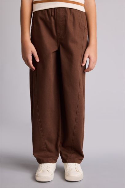 Dikiş Detaylı Gabardın Pantolon Erkek Çocuk