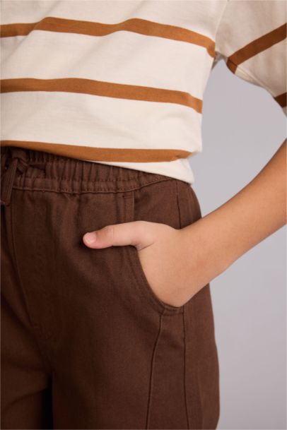 Dikiş Detaylı Gabardın Pantolon Erkek Çocuk