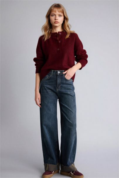 Pull à col rond Coupe régulière