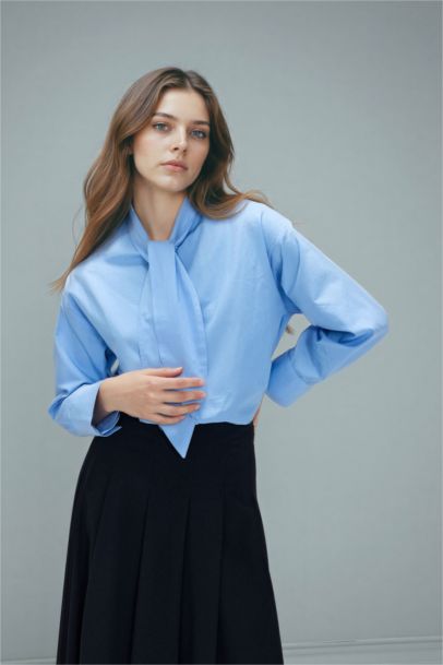 Regular Fit Poplin Long Sleeve Tunic