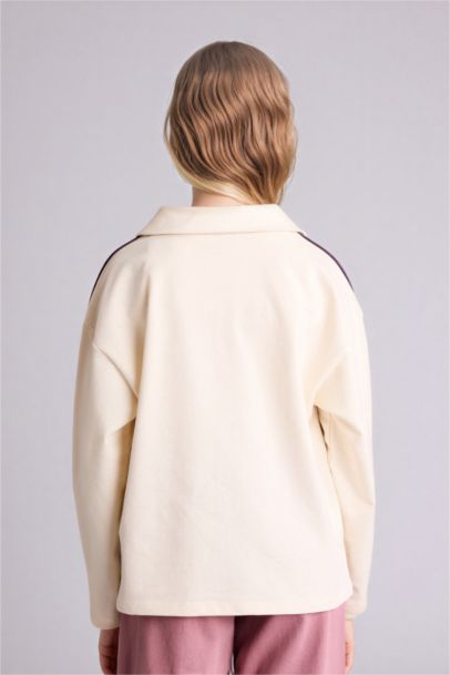 Baskılı Sweatshırt Tişört Kız Çocuk