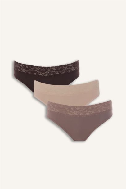 Lace Detail 3 Piece Panties