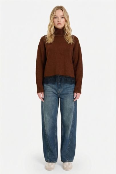 بلوز صوف قصة عادية بياخة عالية هاينك