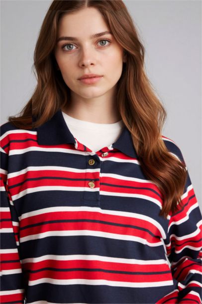 Çizgili Sweatshirt Tunik