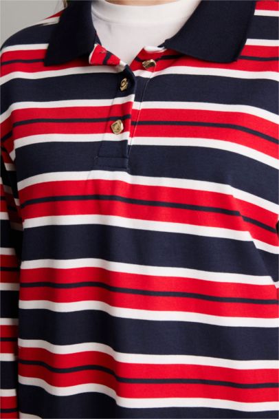 Çizgili Sweatshirt Tunik