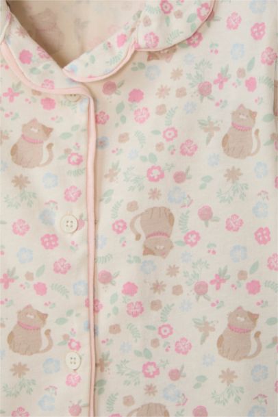 Desenli 2'li Pijama Takımı Kız Bebek